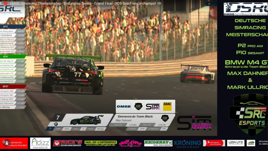 Historischer Erfolg bei der Deutschen Simracing Meisterschaft!